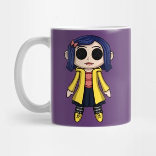 Coraline Doll Chibi Mug